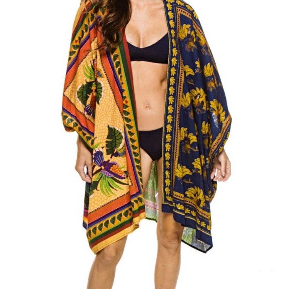 Farm Rio | Mixed Scarfs Kimono | M/L | Multi Color